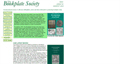 Desktop Screenshot of bookplatesociety.org