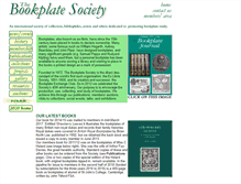 Tablet Screenshot of bookplatesociety.org